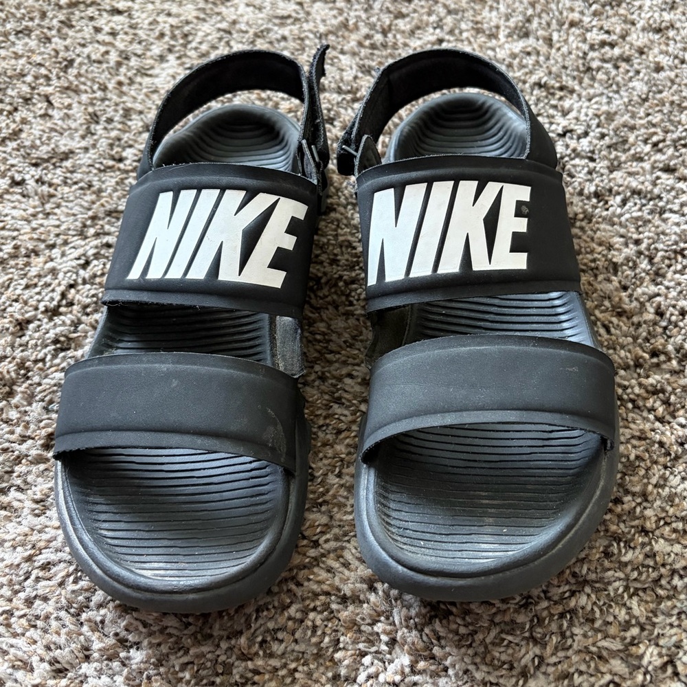 Nike Black and White Sandals